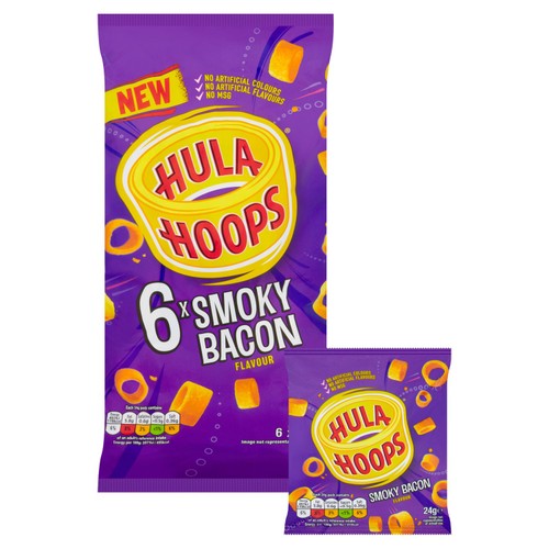 Hula Hoops Smoky Bacon 6x20g