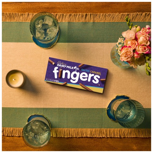 Cadbury Dairy Milk Fingers Salted Caramel Flavour Biscuits