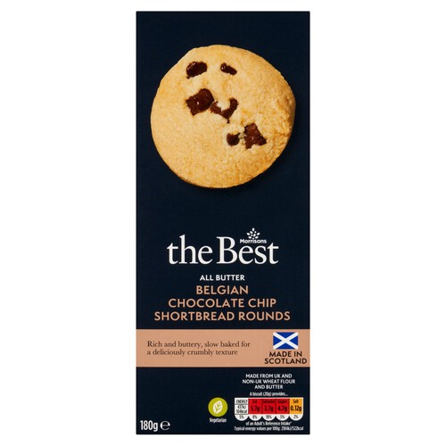 Morrisons The Best Belgian Chocolate Chip Shortbread Rounds