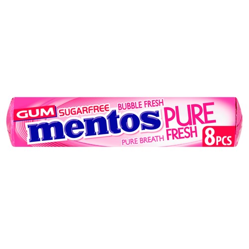 Mentos Pure Bubble Fresh Sugar Free Chewing Gum 16g
