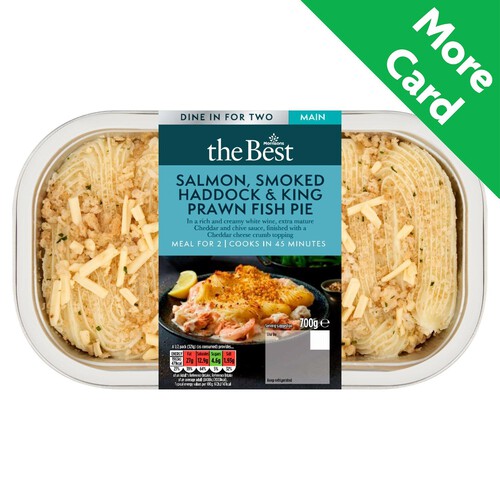 Morrisons The Best Salmon Smoked Haddock & King Prawn Fish Pie