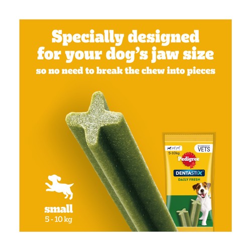 Pedigree Dentastix Fresh Adult Small Dog Treats 7 x Dental Sticks