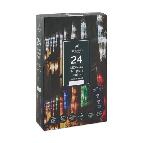 Morrisons 24 Rc Large Sculptured Icicle Chaser Lights