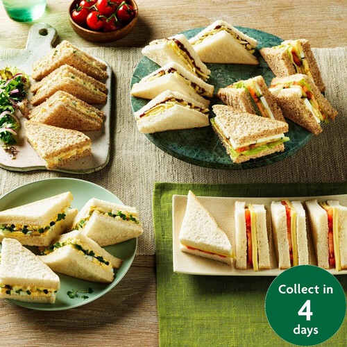 Morrisons Vegetarian Sandwich Platter 20 Pieces