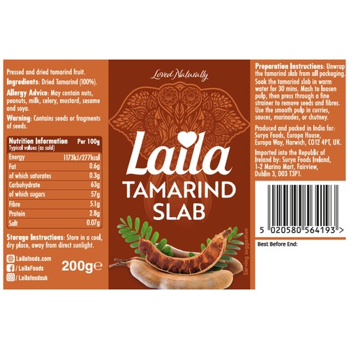 Surya FoodsTamarind Slab 200g