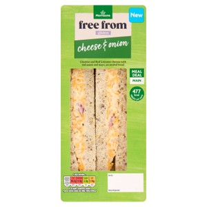 Morrisons Gluten Free Cheese & Onion Sandwich