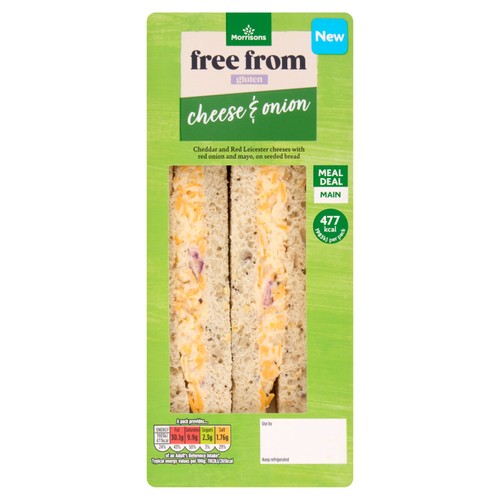 Morrisons Gluten Free Cheese & Onion Sandwich