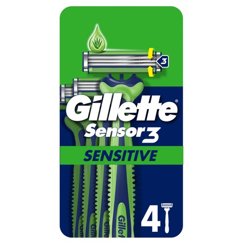 Gillette Sensor3 Sensitive Disposable Razors 4 pack