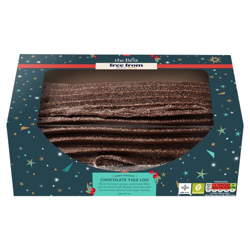 Morrisons The Best Free From Dark Chocolate Yule Log 511g