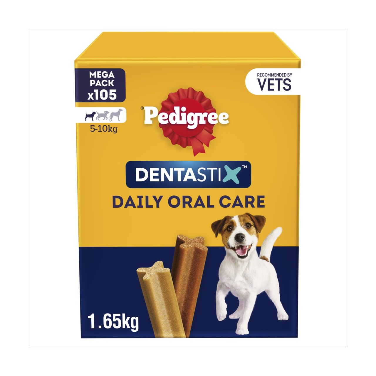 Pedigree Dentastix Daily Dental Chews Small Dog 105 Sticks