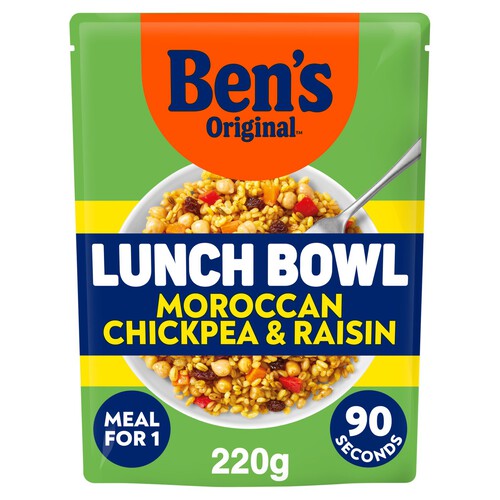 Ben's Original Lunch Bowl Moroccan Style Chickpea & Raisin              