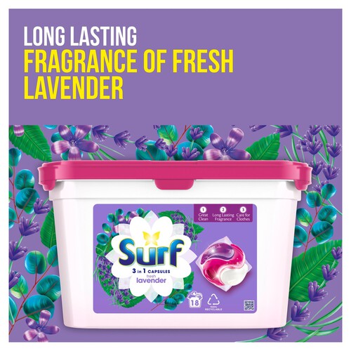 Surf  3-In-1 Fresh Lavender Washing Capsules 