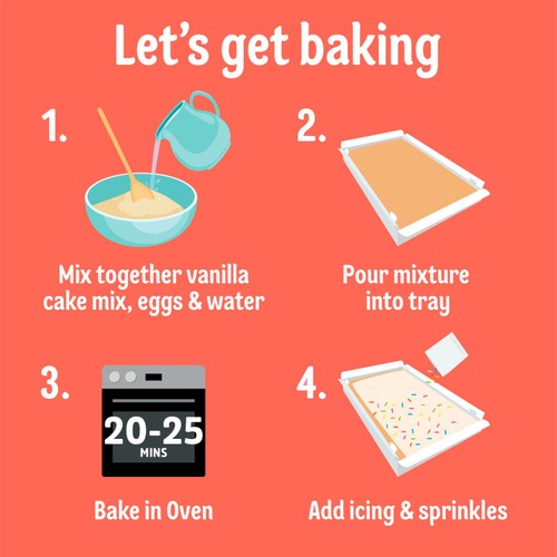 Dr. Oetker Vanilla Old School Traybake  Mix