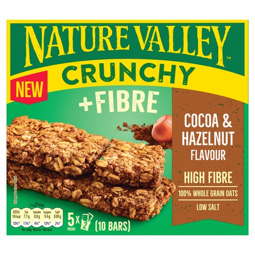 Nature Valley Crunchy Cocoa & Hazelnut Pack  5 x