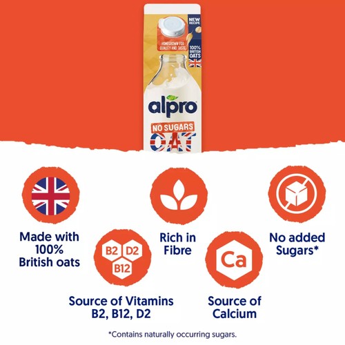 Alpro Oat No Sugars Chilled Drink 1L