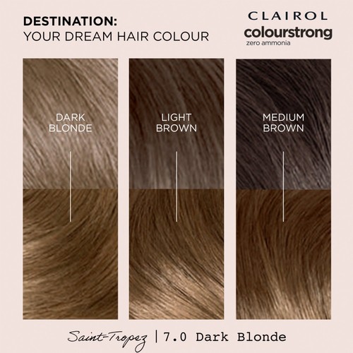 Clairol Colour Strong Permanent Hair Dye 7.0 Dark Blonde