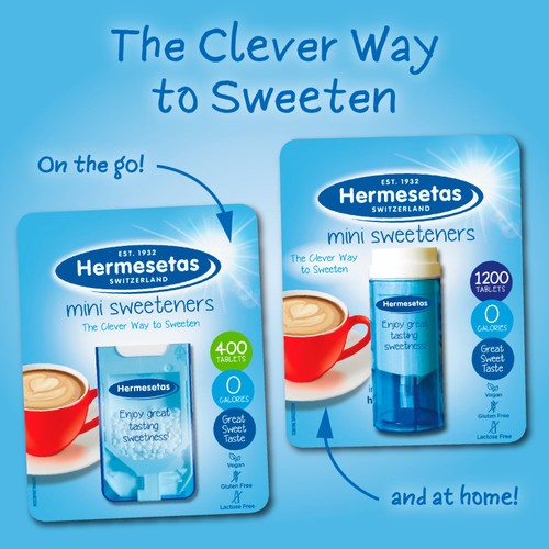 Hermesetas Mini Sweeteners 400 Tablets