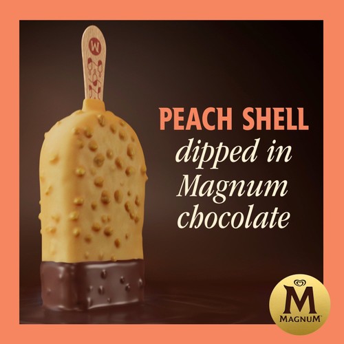 Magnum Signature Peach Ice Cream Sticks 3 x 90ml