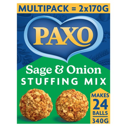 Paxo Sage & Onion Stuffing Mix 2 x 170g (340g)