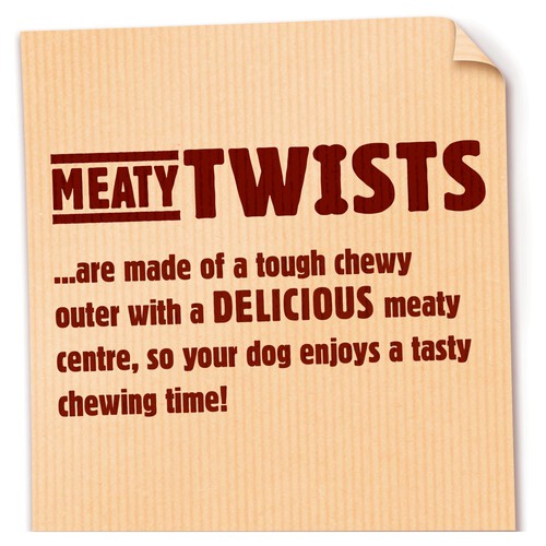 Bakers Meaty Twists Medium Beef Dog Chews