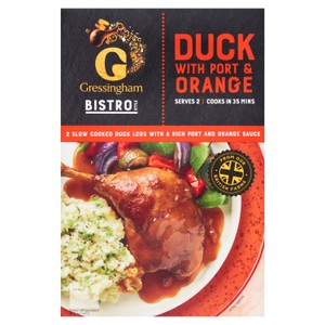 Gressingham Bistro Style Duck Legs with Port & Orange Sauce 530g