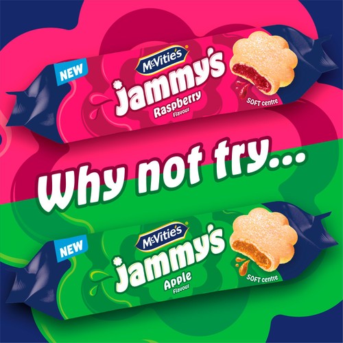 Mcvitie'S Jammy'S Raspberry Biscuits 136.5g