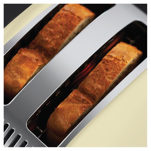 Russell Hobbs Stainless Steel 2 Slice Toaster Cream