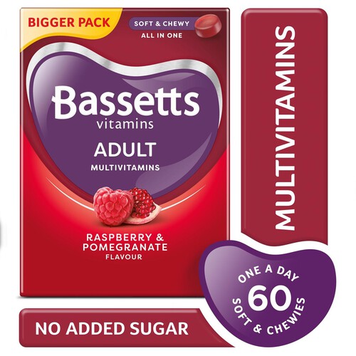 Bassetts Adult Multi Vitamins Raspberry & Pomegranate Flavour