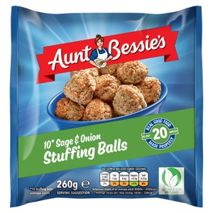 Aunt Bessie's 10 Sage & Onion Stuffing Balls 260g