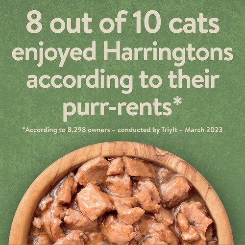 Harringtons Wet Cat Food Pouches Meat in Gravy