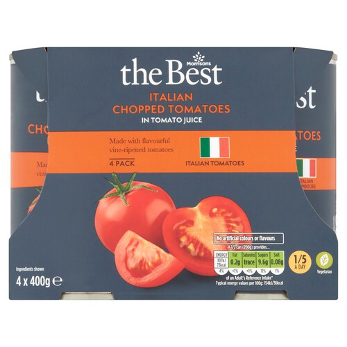 Morrisons The Best Chunky Chopped Tomatoes (4x400g)