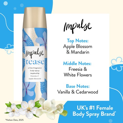Impulse Tease Body Spray Deodorant