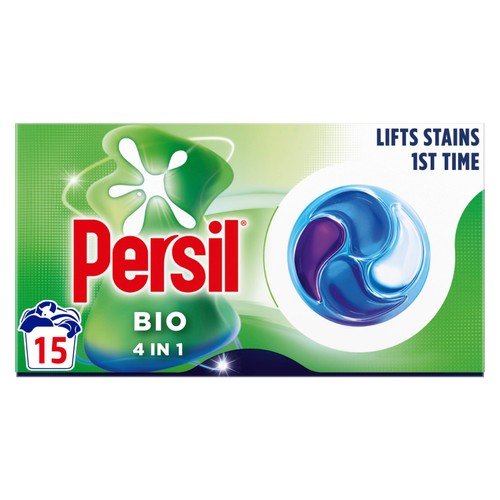 Persil 3-In-1 Bio Washing Capsules 15 Washes