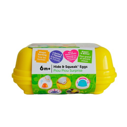 Tomy Toomies Hide & Squeak Eggs