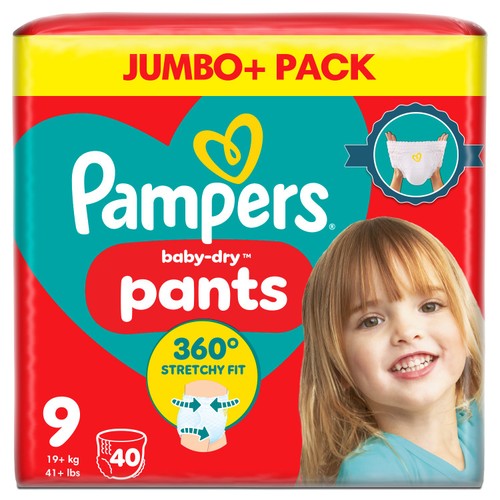 Pampers Pants Pull-On Size 9 Giant Extra   40 pack
