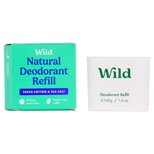 Wild Fresh Cotton & Sea Salt Deodorant Refill 