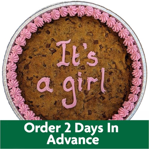 Giant 10" Chocolate Cookie It's a girl (Serves 10)   FTO