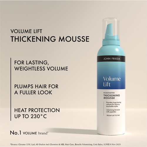 John Frieda Volume Lift Thickening Mousse