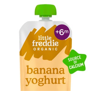 Little Freddie Organic Banana Greek Style Yoghurt Baby Food Pouch 6+ M