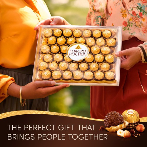 Ferrero Rocher Milk Chocolate Pralines Gift Box 24 Pieces