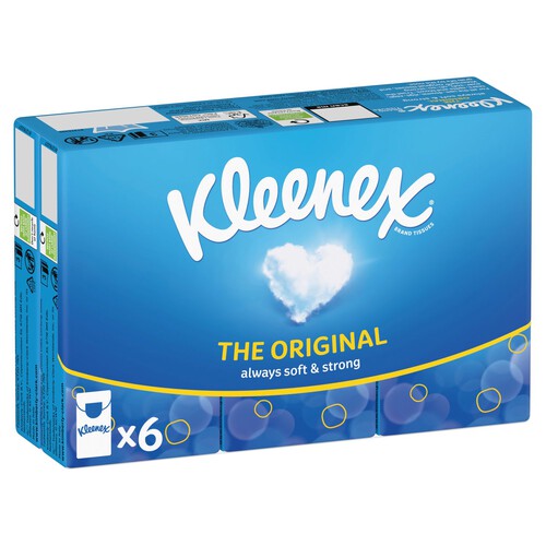 Kleenex Original Pocket Packs 9 Sheets 6 Pack