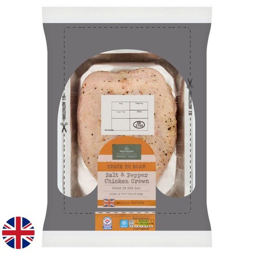 Morrisons British Salt & Pepper Chicken Crown 700g