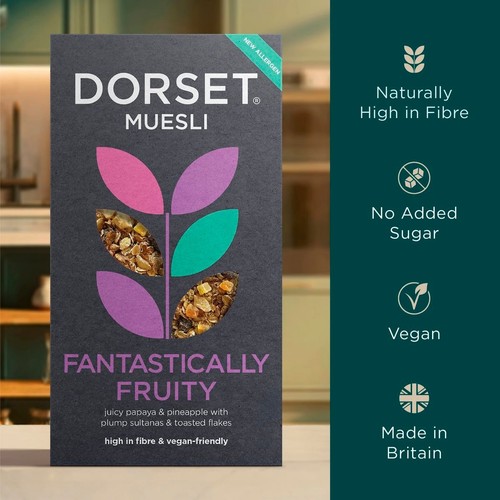 Dorset Fantastically Fruity Muesli Breakfast Cereal 500g