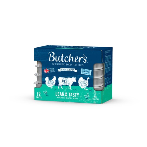 Butcher's Wholegrain Lean & Tasty Low Fat Dog Food Trays Variety Pack