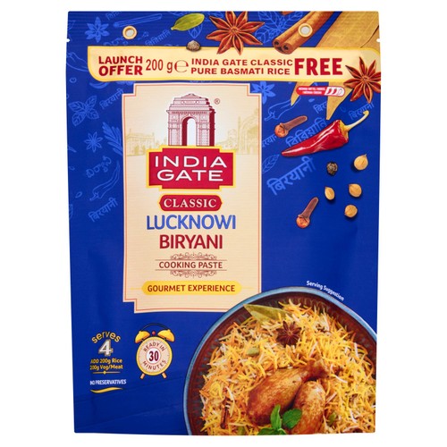 India Gate Classic Lucknowi Biryani Cooking Paste 400G