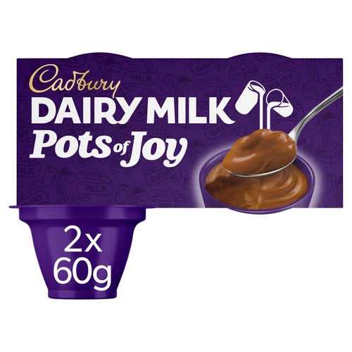 Cadbury Dairy Milk Pots of Joy Chocolate Dessert 2x60g