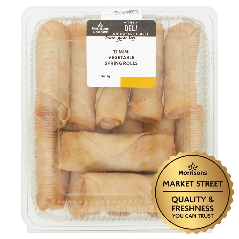 Morrison Raspberry Mini Roll Market Street 12 Mini Vegetable Spring Rolls - Morrisons Online ...