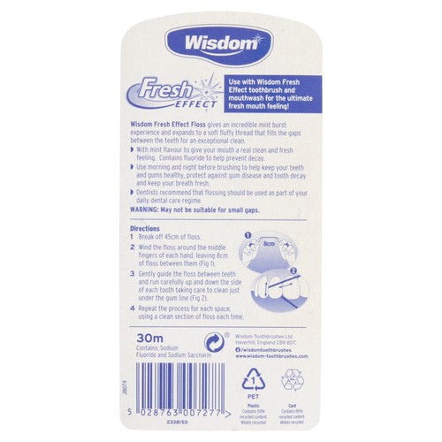Wisdom Fresh Effect Mint Burst Floss 30m