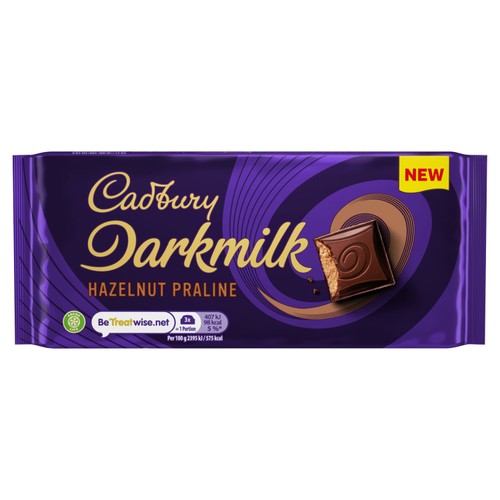 Cadbury Chocolate Darkmilk Hazelnut Praline   85g