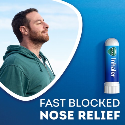 Vicks Inhaler Fast Acting Decongestant For Blocked Nose Relief Stick